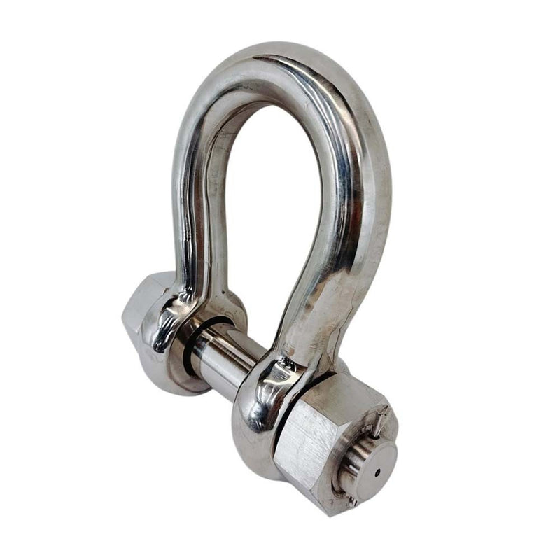 Marine Mil Spec 1-1/2" Bolt Pin Anchor Shackle 20,000 Lb WLL Stainless Steel 316