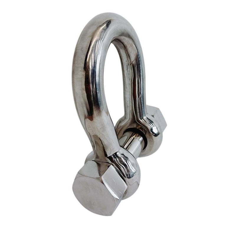 Marine Mil Spec 1-1/2" Bolt Pin Anchor Shackle 20,000 Lb WLL Stainless Steel 316