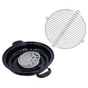 13" Nonstick Roasting Pan with Rack, Porcelain Enamel Steel Roaster for Oven, Grill & BBQ Cooking
