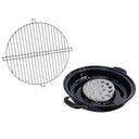13" Nonstick Roasting Pan with Rack, Porcelain Enamel Steel Roaster for Oven, Grill & BBQ Cooking