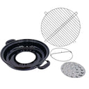 13" Nonstick Roasting Pan with Rack, Porcelain Enamel Steel Roaster for Oven, Grill & BBQ Cooking