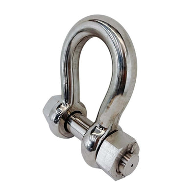 4 Pcs Mil-Spec 7/16" Bolt Pin Anchor Shackle 2,000 Lbs WLL Stainless Steel T316