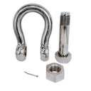 Mil-Spec 3/8" Bolt Pin Anchor Shackle 1,500 Lbs WLL Stainless Steel T316