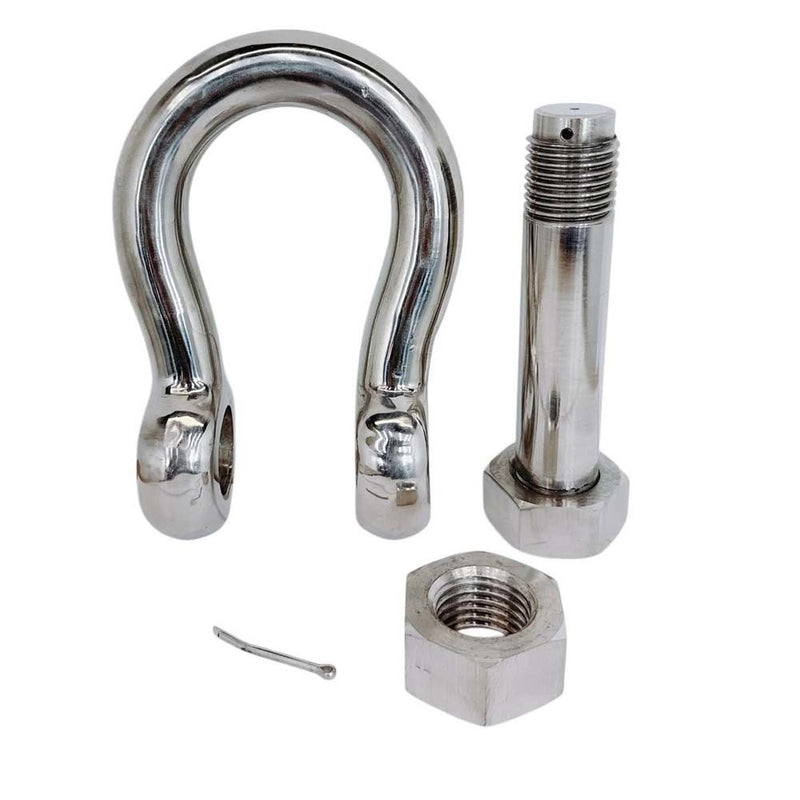 Mil-Spec 1/4" Bolt Pin Anchor Shackle 1,000 Lbs WLL Stainless Steel T316
