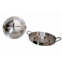 Stainless Steel 20" Concave Down Comal Set, Concave Comal para Tacos Set,Discada Disc Cooker, Comal Cazo Fryer With Lid, Rack, Tong, Spatulas