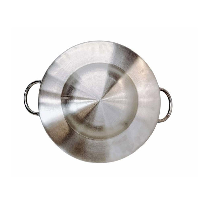 Stainless Steel 20" Concave Down Comal Set, Concave Comal para Tacos Set