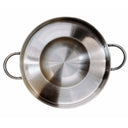 Stainless Steel 20" Concave Down Comal Set, Concave Comal para Tacos Set,Discada Disc Cooker, Comal Cazo Fryer With Lid, Rack, Tong, Spatulas