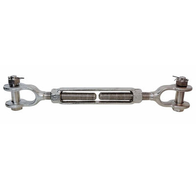 Mil Spec 5/8" x 6" Jaw Jaw Turnbuckle 3,500 Lbs WLL Stainless Steel T316