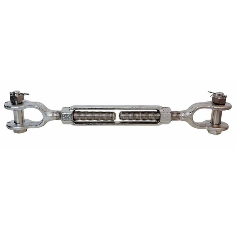 Mil Spec 5/8" x 6" Jaw Jaw Turnbuckle 3,500 Lbs WLL Stainless Steel T316