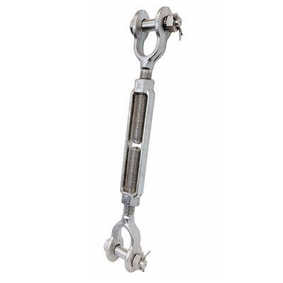 Mil Spec 1/4" x 4" Jaw Jaw Turnbuckle 500 Lbs WLL Stainless Steel T316
