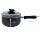 Nonstick Sauce Pan with Lid Sauce Pot Cooking Pot, Ergonomic Plastic Handle