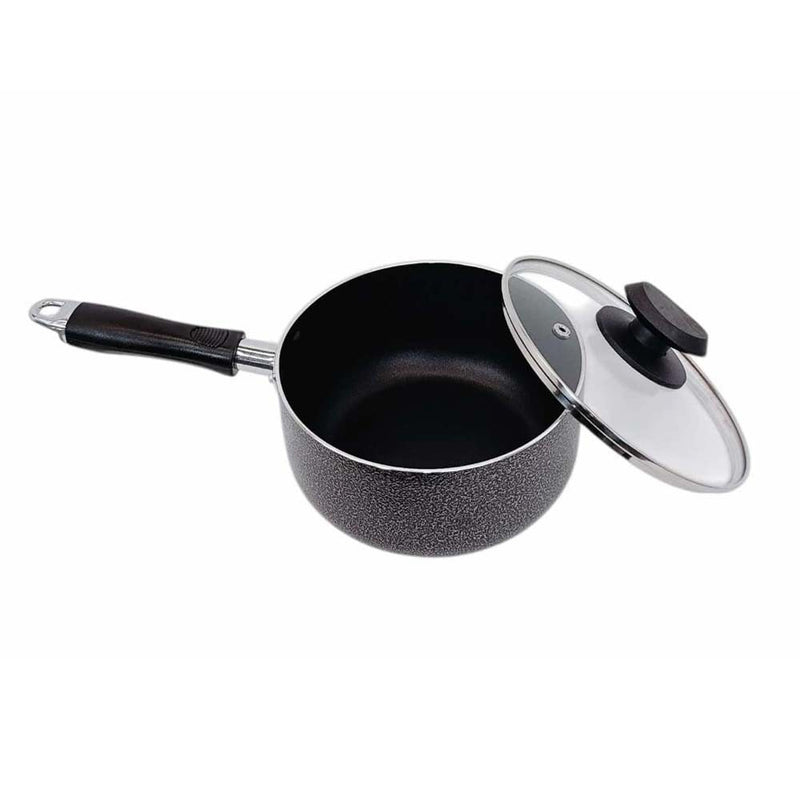 Nonstick Sauce Pan with Lid Sauce Pot Cooking Pot, Ergonomic Plastic Handle