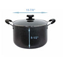 Nonstick Sauce Pan with Lid Sauce Pot Cooking Pot, Ergonomic Plastic Handle