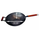 Carbon Steel Wok Pan, Stir Fry Pans with Flat Bottom Traditional Wok Pan