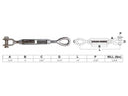 Mil-spec 5/8" x 6" Jaw Eye Turnbuckle 3,500 Lbs WLL Stainless Steel T316