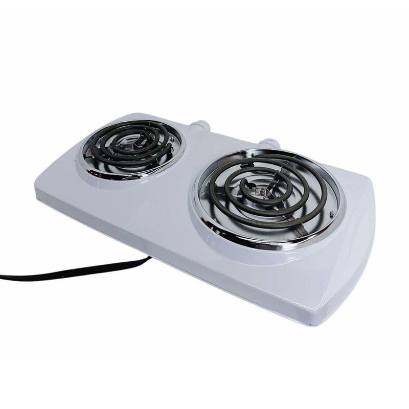 Portable Double Electric Burner 1500W 120V - 60Hz, Double Cooking Stove 19"x10"