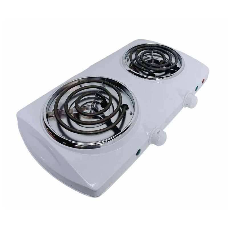 Portable Double Electric Burner 1500W 120V - 60Hz, Double Cooking Stove 19"x10"