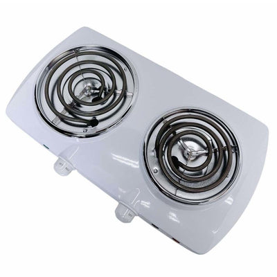 Portable Double Electric Burner 1500W 120V - 60Hz, Double Cooking Stove 19"x10"