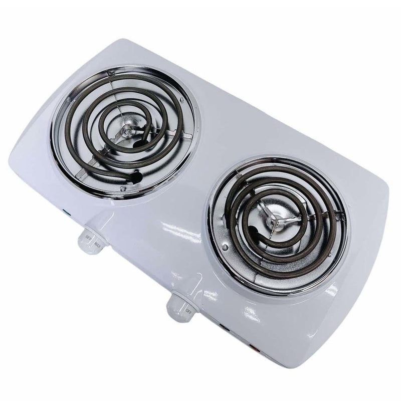 Portable Double Electric Burner 1500W 120V - 60Hz, Double Cooking Stove 19"x10"
