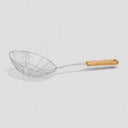 6" Stainless Steel Wire Skimmer, Fine Mesh Strainer Spoon for Frying, Cooking & Kitchen Use
