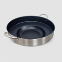 23" x 7" Heavy Duty Stainless Steel Comal Concave Outdoor Para Carnitas Taco Disco Cocinar Plancha Griddle Tortillas Stir Fry Wok, Non-Stick Coating