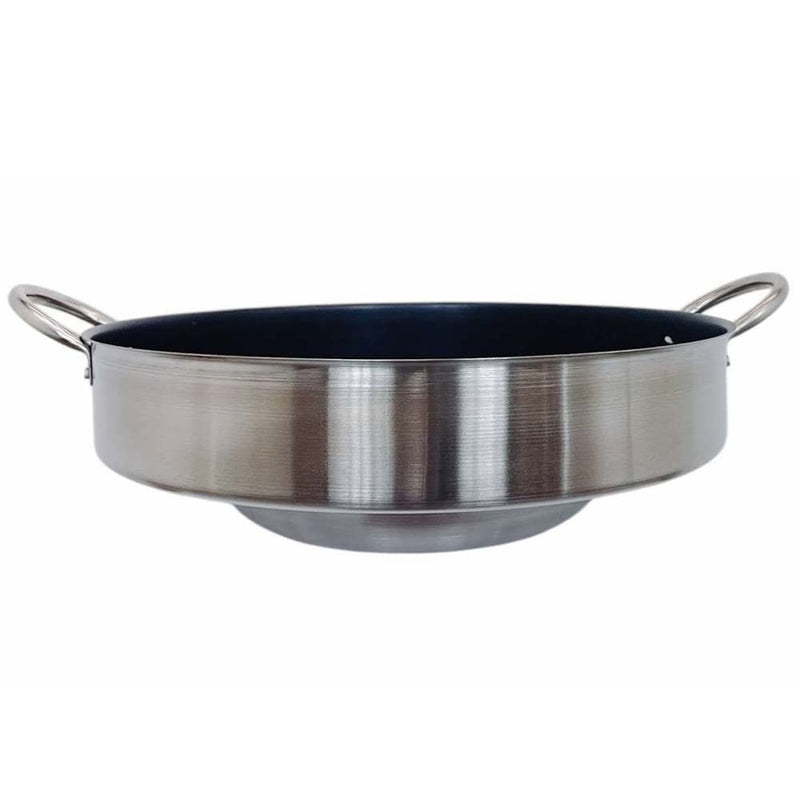 HD Comal Concave 23"x7" Stainless Steel Outdoor Para Carnitas Griddle Non-Stick