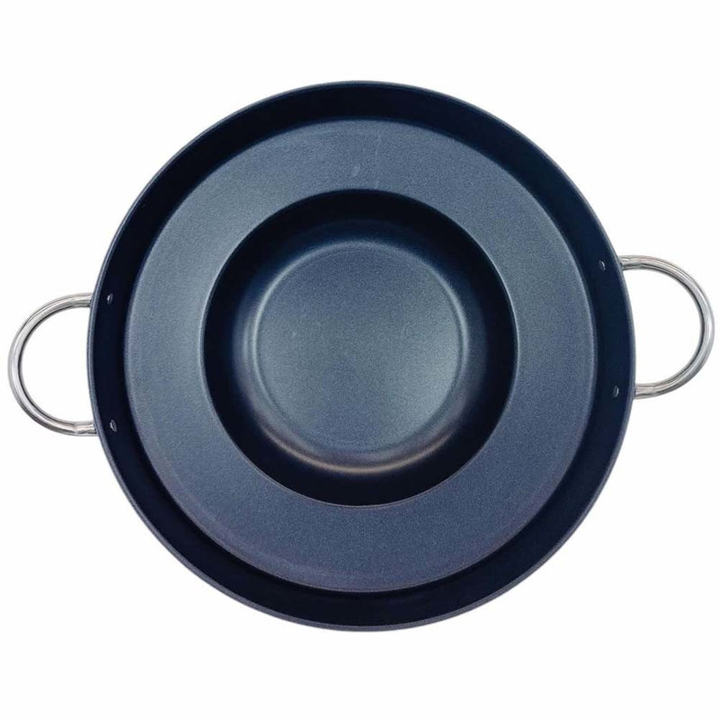 HD Comal Concave 23"x7" Stainless Steel Outdoor Para Carnitas Griddle Non-Stick
