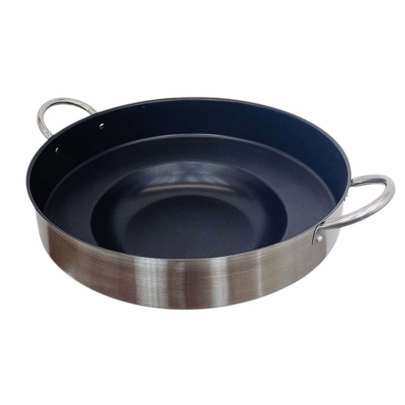 HD Comal Concave 23"x7" Stainless Steel Outdoor Para Carnitas Griddle Non-Stick