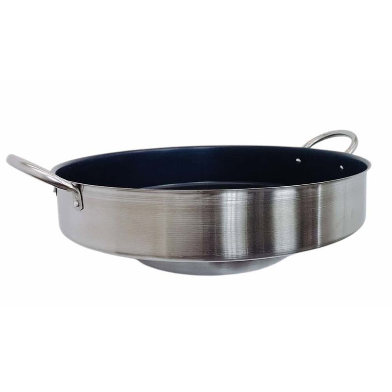 HD Comal Concave 23"x7" Stainless Steel Outdoor Para Carnitas Griddle Non-Stick