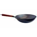 11-3/4" Carbon Steel Wok Pan, Stir Fry Pans with Flat Bottom Traditional Wok Pan