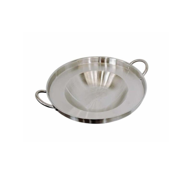 Comal Concave 16" Stainless Steel Outdoor Para Carnitas Taco Plancha Griddle