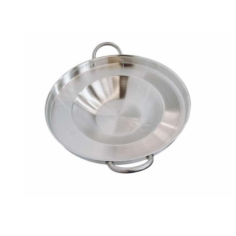 Comal Concave 16" Stainless Steel Outdoor Para Carnitas Taco Plancha Griddle