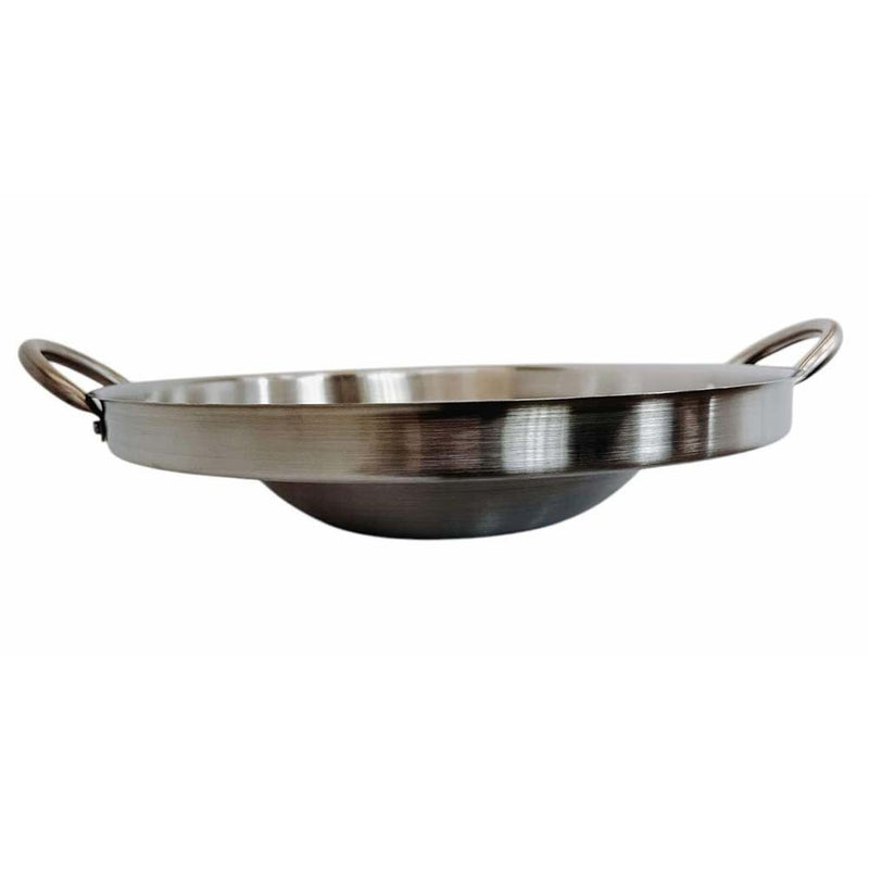 Comal Concave 16" Stainless Steel Outdoor Para Carnitas Taco Plancha Griddle