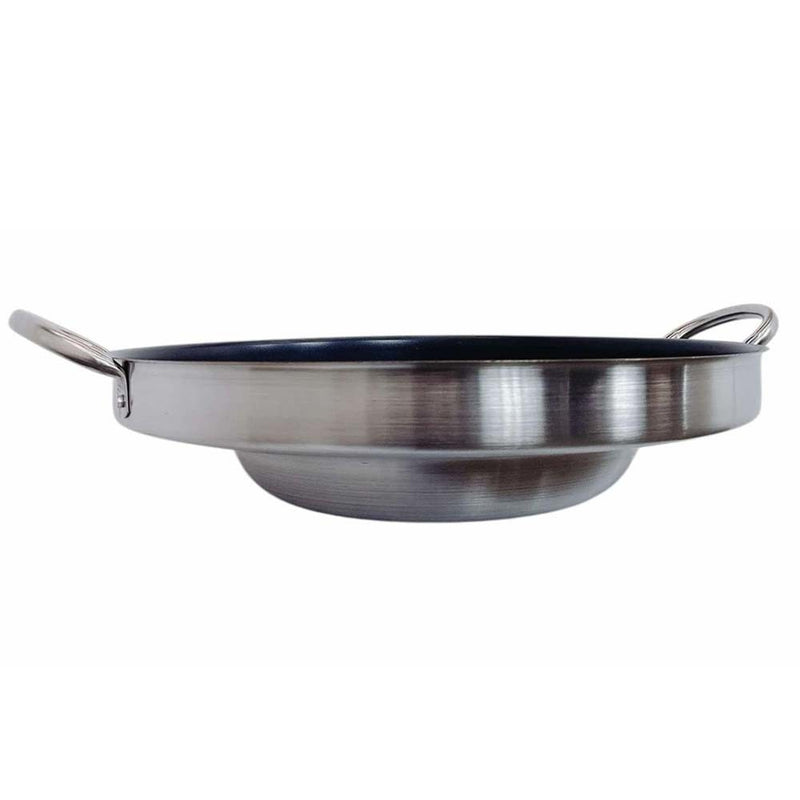 HD Comal Concave 23"x5" Stainless Steel Outdoor Para Carnitas Griddle Non-Stick