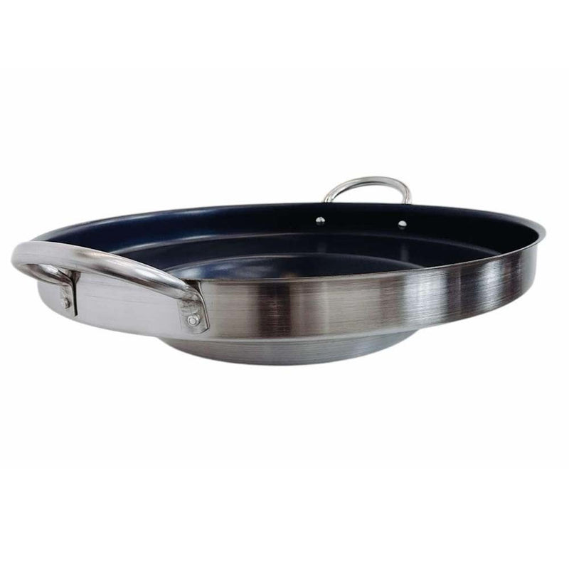 HD Comal Concave 23"x5" Stainless Steel Outdoor Para Carnitas Griddle Non-Stick