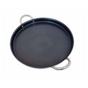 16" Stainless Steel Flat Comal Griddle – Round Non-Stick Grill & Frying Pan for Tacos, Tortillas, BBQ & Outdoor Cooking