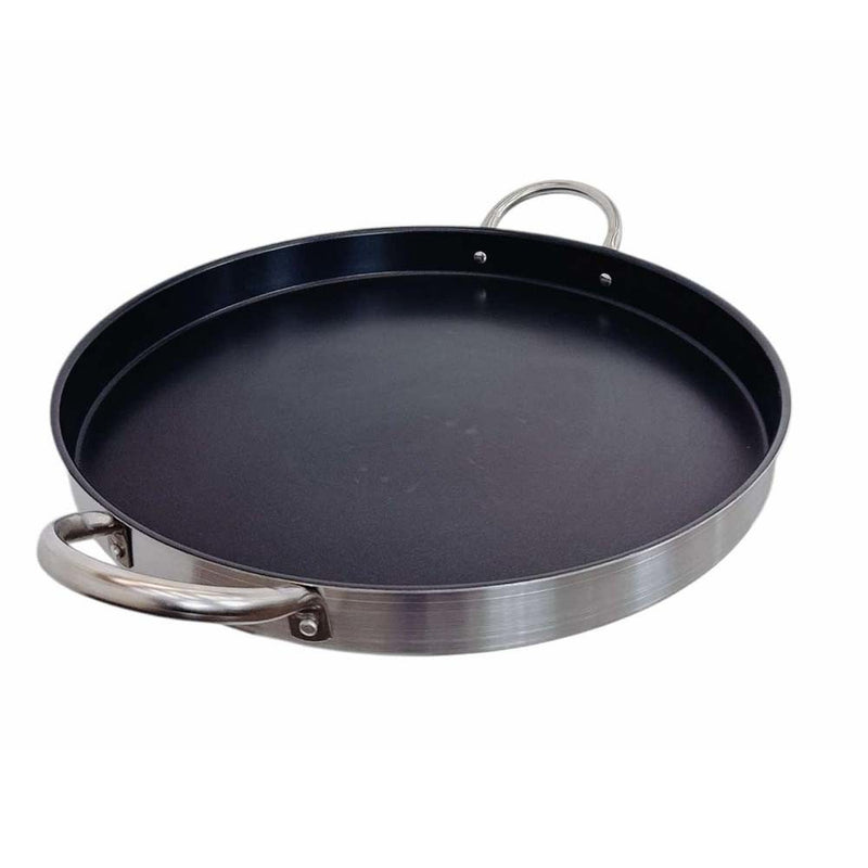21.5" Stainless Steel Non-Stick Comal Para Carnitas Plancha Griddle Tortillas