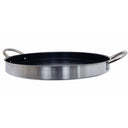 21-1/2" Stainless Steel Flat Comal Griddle – Round Non-Stick Grill & Frying Pan for Tacos, Tortillas, BBQ & Outdoor Cooking