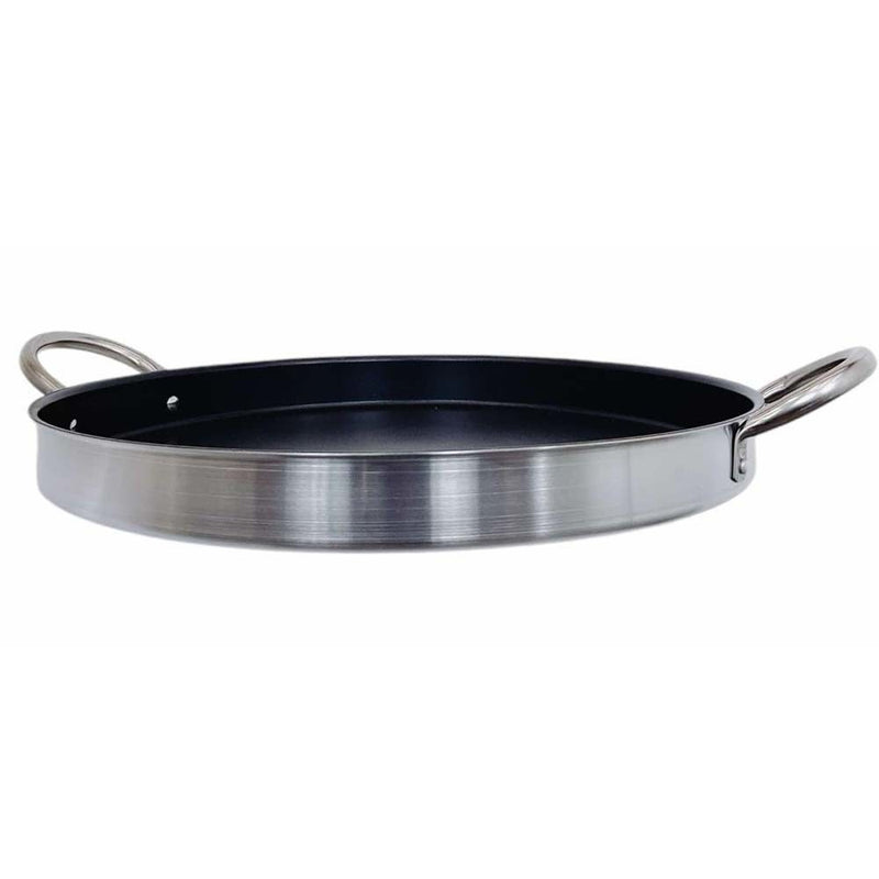 21.5" Stainless Steel Non-Stick Comal Para Carnitas Plancha Griddle Tortillas