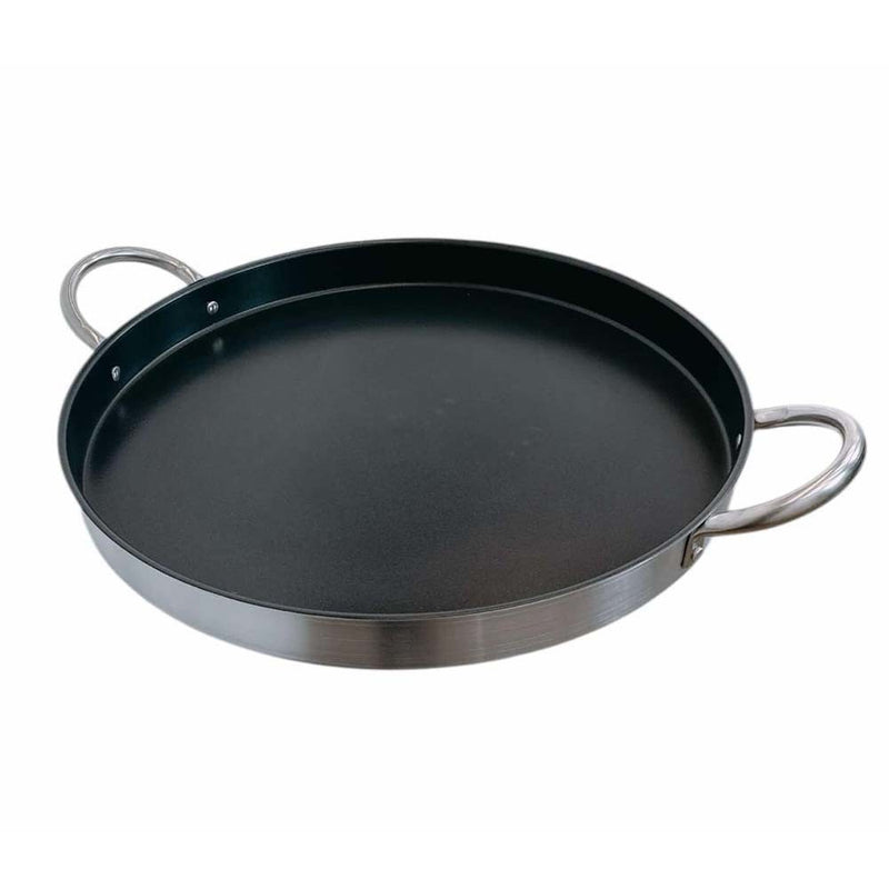 21.5" Stainless Steel Non-Stick Comal Para Carnitas Plancha Griddle Tortillas