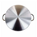 21-1/2" Stainless Steel Flat Comal Griddle – Round Non-Stick Grill & Frying Pan for Tacos, Tortillas, BBQ & Outdoor Cooking