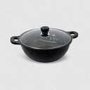 15" (36cm) Nonstick Saucepan with Lid, Heavy Gaug Marble Coating Sauce Pot, Venice Soup Pot & Stockpot for Everyday Cooking