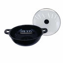 MADE IN KOREA 15" Marble Non-Stick Coating Venice Stock Pot, Tempered Glass Lid