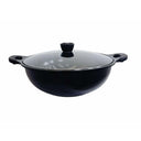 MADE IN KOREA 15" Marble Non-Stick Coating Venice Stock Pot, Tempered Glass Lid