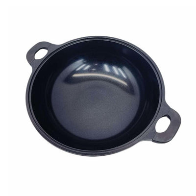 MADE IN KOREA 15" Marble Non-Stick Coating Venice Stock Pot, Tempered Glass Lid