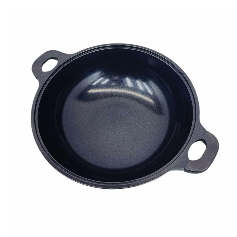 MADE IN KOREA 15" Marble Non-Stick Coating Venice Stock Pot, Tempered Glass Lid