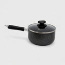1.5 Qt Nonstick Saucepan with Lid, 6-3/8" (16CM) Sauce Pan, Ergonomic Cool-Touch Handle for Milk, Soup & Everyday Cooking