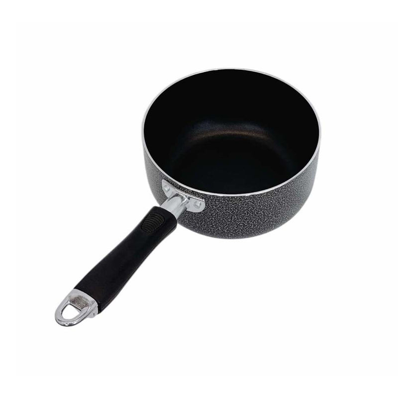 6-3/8" Nonstick Sauce Pan with Lid, 1.5 QT Cooking Pot, Ergonomic Plastic Handle
