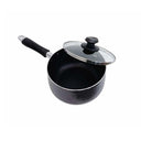 6-3/8" Nonstick Sauce Pan with Lid, 1.5 QT Cooking Pot, Ergonomic Plastic Handle