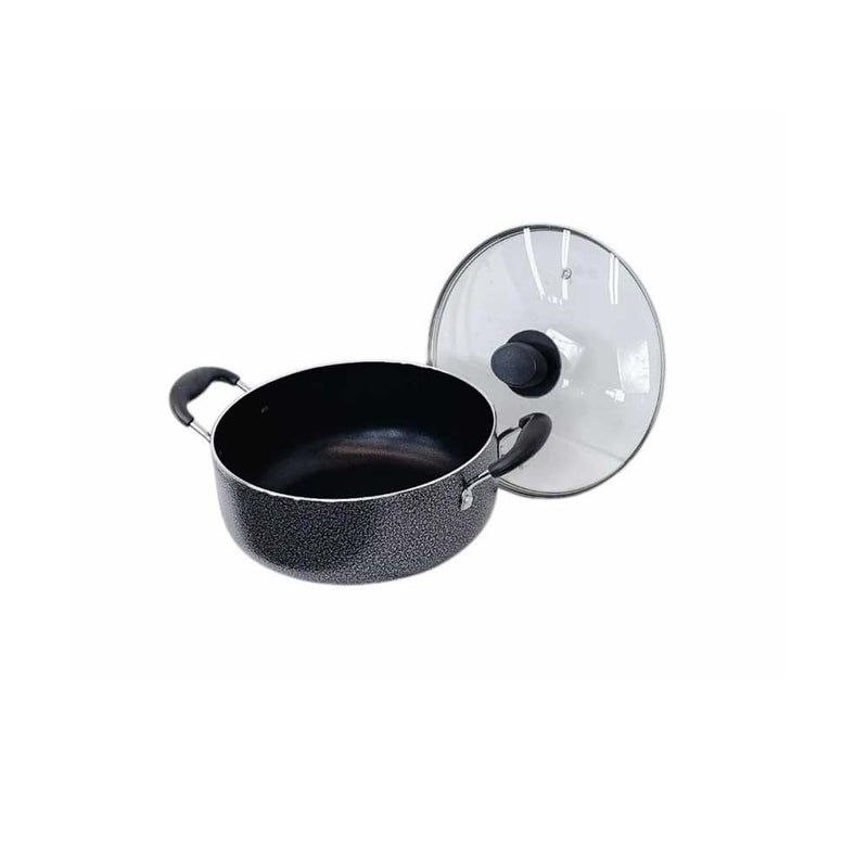 13-1/2" (34CM) Nonstick Sauce Pot Sauce Pan with Glass Lid, 18 QT Cooking Pot,